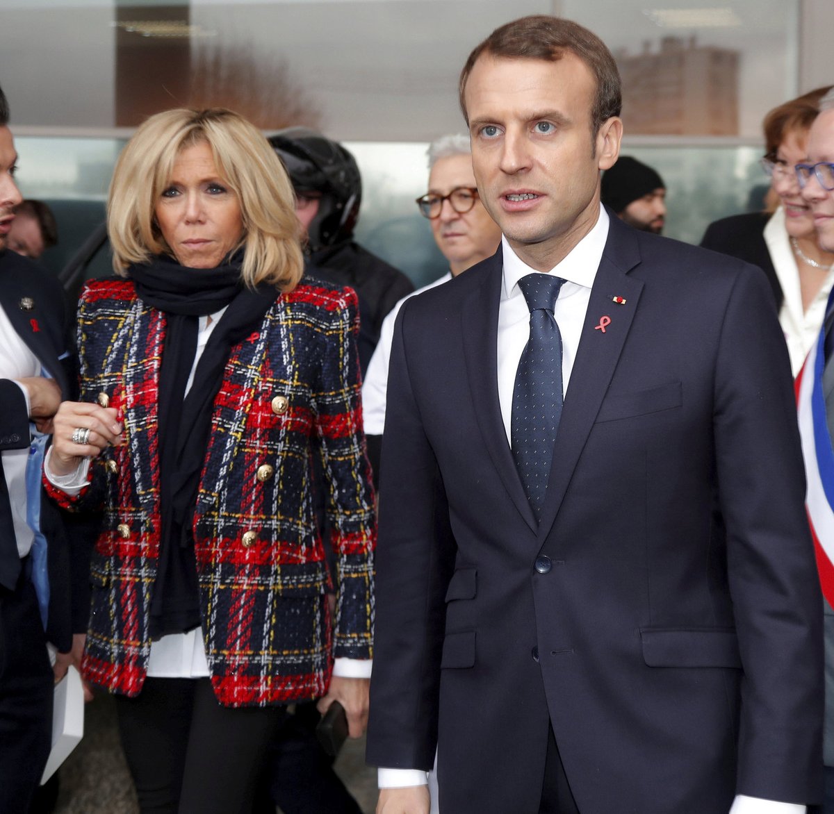 Emmanuel Macron s manželkou Brigitte.