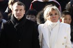 Francouzský prezident Emmanuel Macron s manželkou Brigitte