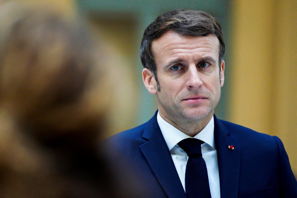 Francouzský prezident Emmanuel Macron navštívil Nice. (10. 1. 2022)
