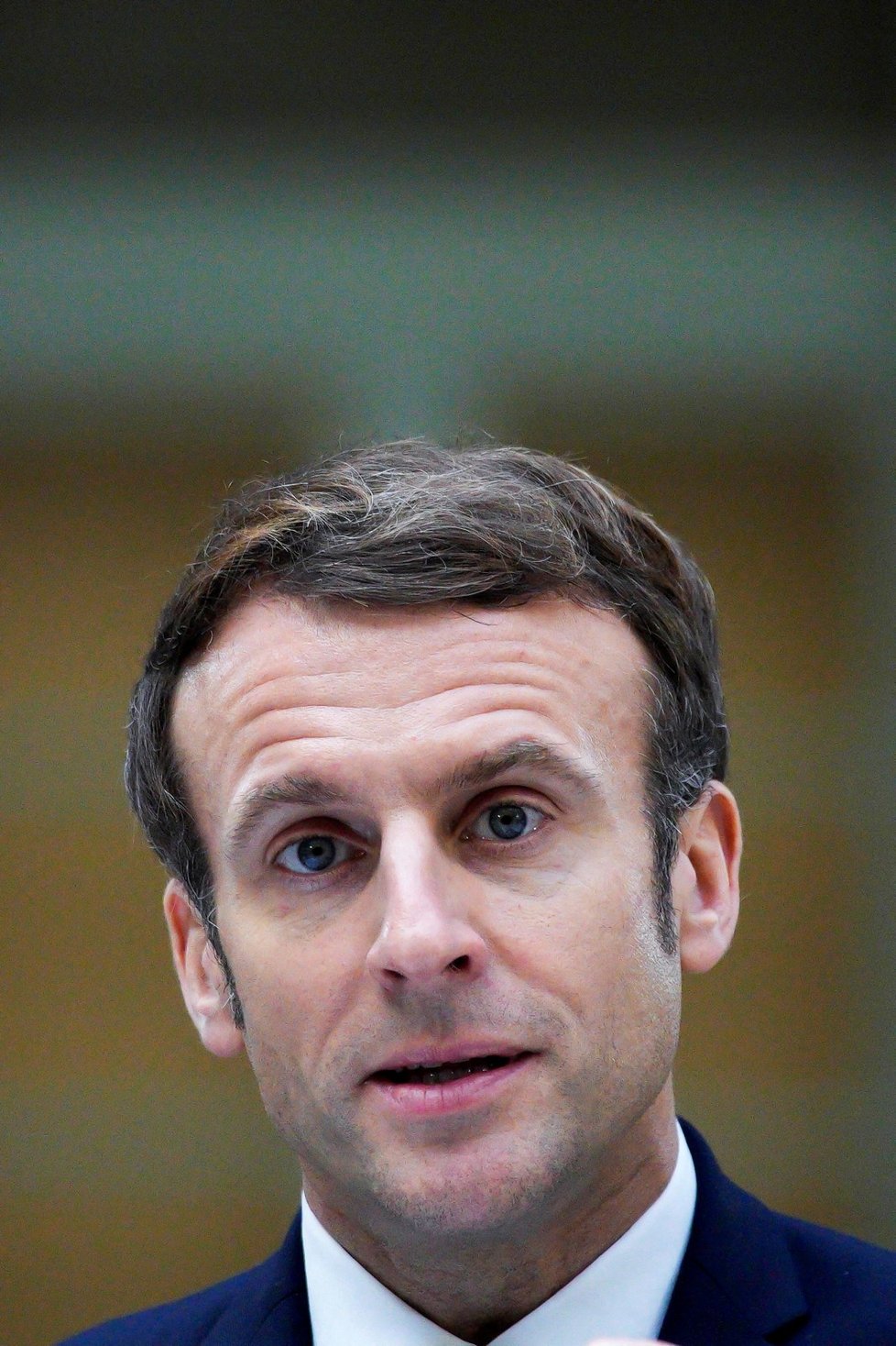 Francouzský prezident Emmanuel Macron navštívil Nice. (10. 1. 2022)