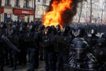 Protest ve Francii. (11.2.2023)