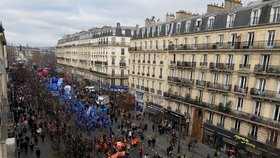 Protest ve Francii. (11.2.2023)