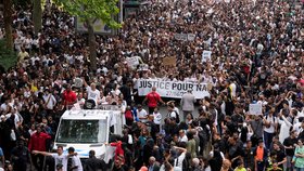 Protesty ve Francii (29.6.2023)