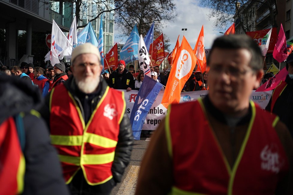 Protest ve Francii. (31.1.2023)