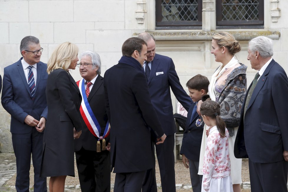 Francouzský prezident Emmanuel Macron s manželkou Brigitte.