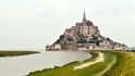 Ostrov Mt. Saint Michel v Normandii