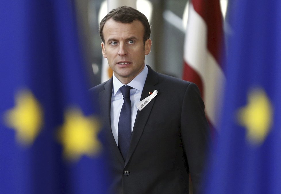 Macron na summitu EU v Bruselu