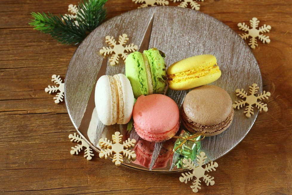 Francouzské vánoční sladkosti.
