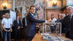 Parlamentní volby ve Francii: Odvolil už také nový prezident Emmanuel Macron.