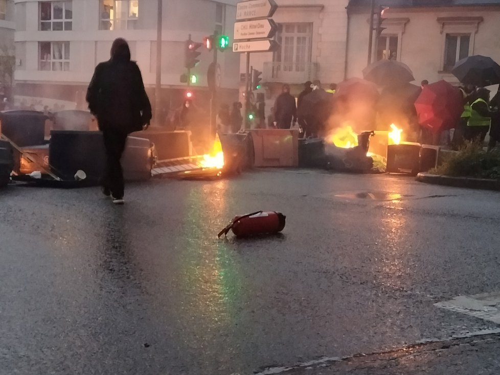 Prezidentské volby ve Francii: Protesty v Rennes