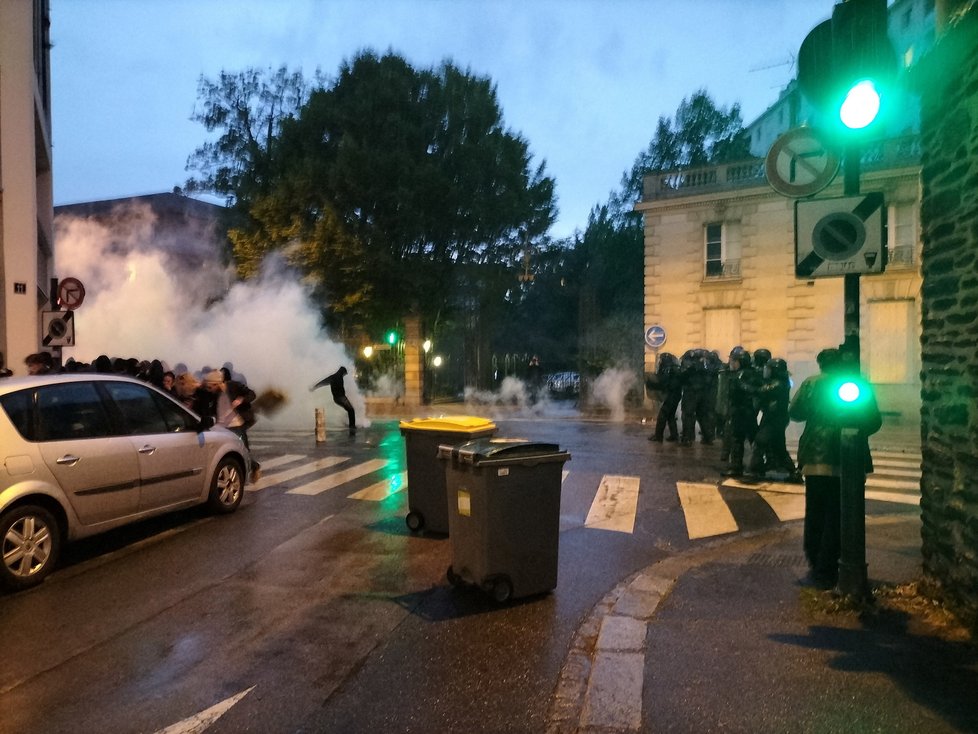 Prezidentské volby ve Francii: Protesty v Rennes