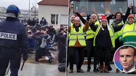 Protesty Francouzů pokračují, Macron prý nic nepochopil. Proti školáků tvrdě zakročila policie.