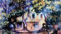 Takto ztvárnil Pierre Auguste Renoir v roce 1915 zahradu u svého sídla v Les Colettes.