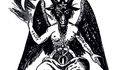Jedna z podob démona Bafometa jako lidské bytosti s hlavou kozla. Templáři ho ale popisovali jako hlavu se třemi obličeji - jejich přiznání byla ovšem vynucená na mučidlech.