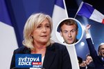Macronovi dělá vrásky Marine Le Penová i Eric Zemmour.