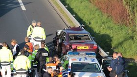 Belgická policie honila pašeráky na dálnici.