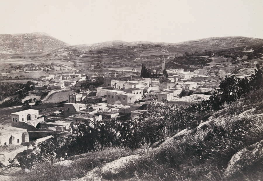 Francis Frith během svých cest navštívil i Nazareth. Takto vypadal v polovině 19. století.