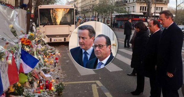 „Způsobíme ISIS co největší škody," pronesl Hollande po pietě u Bataclanu