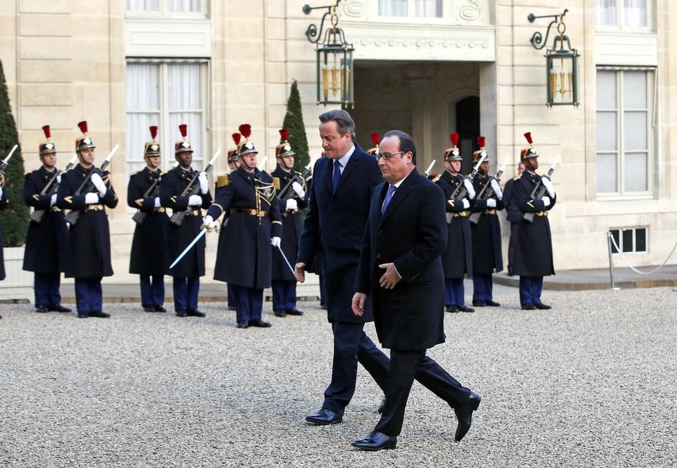 V Paříži se nedávno sešli francouzský prezident Hollande a briský premiér Cameron.