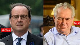 Kolik platí hlavy státu za kadeřníka? Hollande čtvrt milionu a Zeman pár stovek!