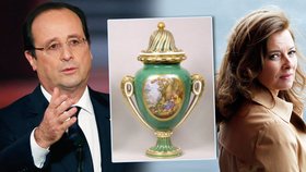 Hollande za svou nevěru draze zaplatil. První dáma mu zničila kancelář, včetně vázy z 18. století.