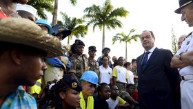 François Hollande na návštěvě Kuby.