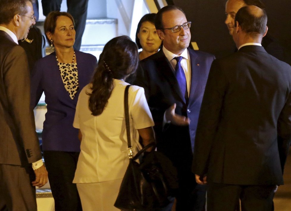 François Hollande na návštěvě Kuby.