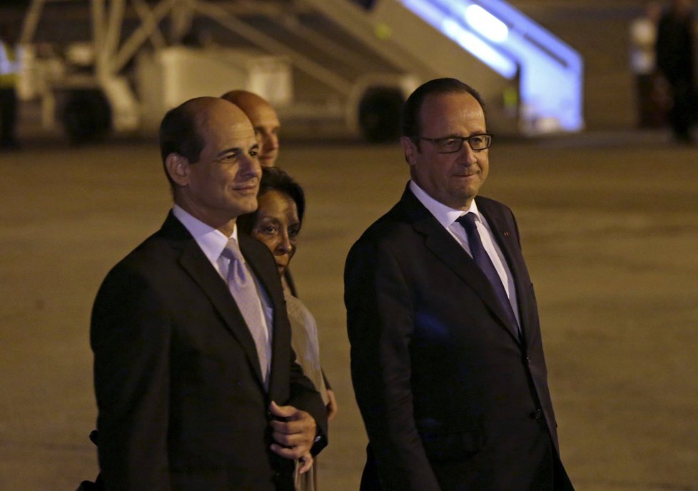 François Hollande na návštěvě Kuby.