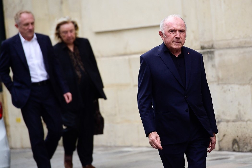 François Pinault a v pozadí jeho syn François-Henri