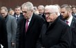 Prezident Miloš Zeman a německá hlava státu Frank-Walter Steinmeier na oslavách 30 let od pádu Berlínské zdi.