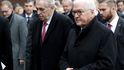 Prezident Miloš Zeman a německá hlava státu Frank-Walter Steinmeier na oslavách 30 let od pádu Berlínské zdi.