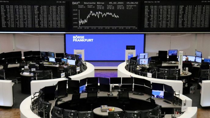Hlavní index frankfurtské akciové burzy DAX klesl o 0,61 procenta