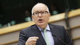 O Turecku se debatovalo i v Bruselu. Na snímku místopředseda Evropské komise Frans Timmermans