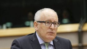 O Turecku se debatovalo i v Bruselu. Na snímku místopředseda Evropské komise Frans Timmermans