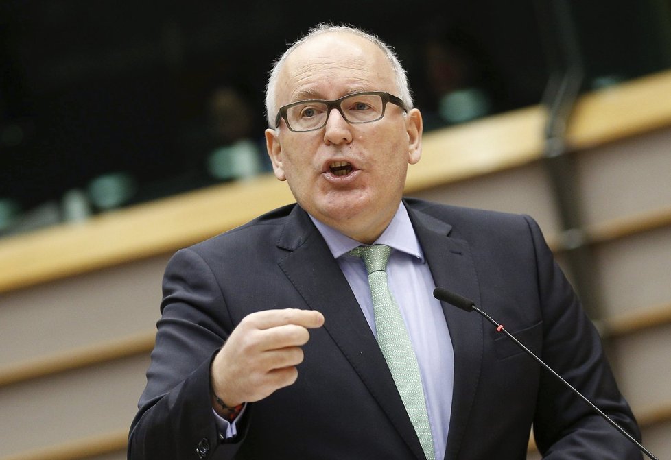 O Turecku se debatovalo i v Bruselu. Na snímku místopředseda Evropské komise Frans Timmermans