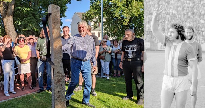 Legendární silák a bavič Franta Kocourek (†44) má 30 let po své smrti v v Brně památník. Nescházel u toho herec Miroslav Donutil (70).