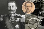 Leopold Lojka se postupně vypracoval na osobního řidiče. V osudný den vezl arcivévodu Ferdinanda (vlevo). Toho zabil atentátník Gavrilo Princip (uprostřed).