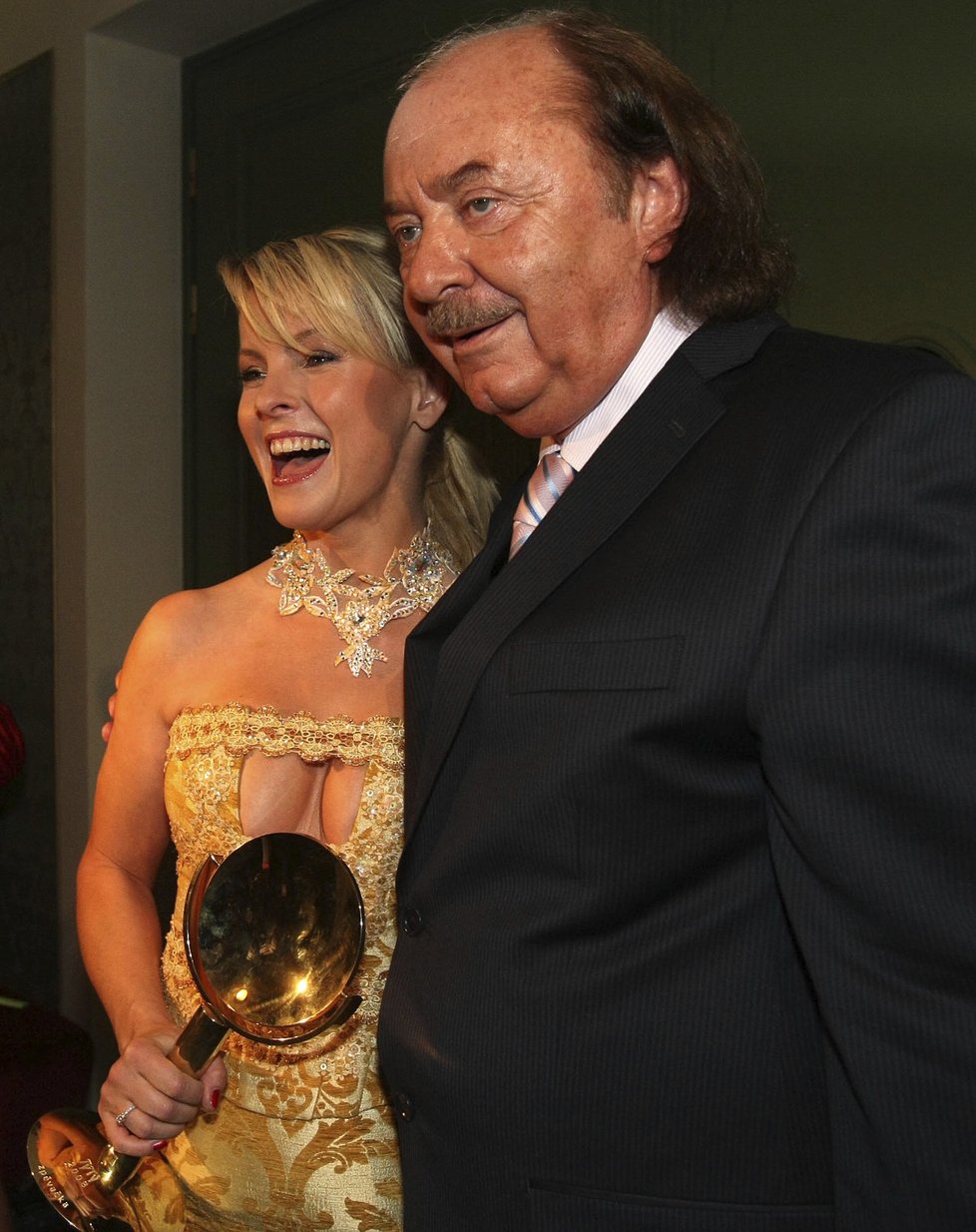 Iveta Bartošová a František Janeček během předávání cen TýTý v roce 2009.