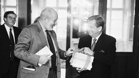 František Janouch a Václav Havel