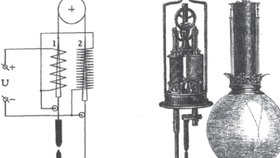 Křižíkova oblouková lampa byla prvním spolehlivě použitelným elektrickým zdrojem světla.