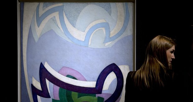 Kupkův obraz Vanoucí modře III útočí na rekord