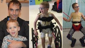 Na starost o těžce postiženého Františka (6) zůstal táta Milan sám. Chlapci alespoň částečně pomáhají neurorehabilitace, táta je ale musí doplácet a peněz mu nezbývá.