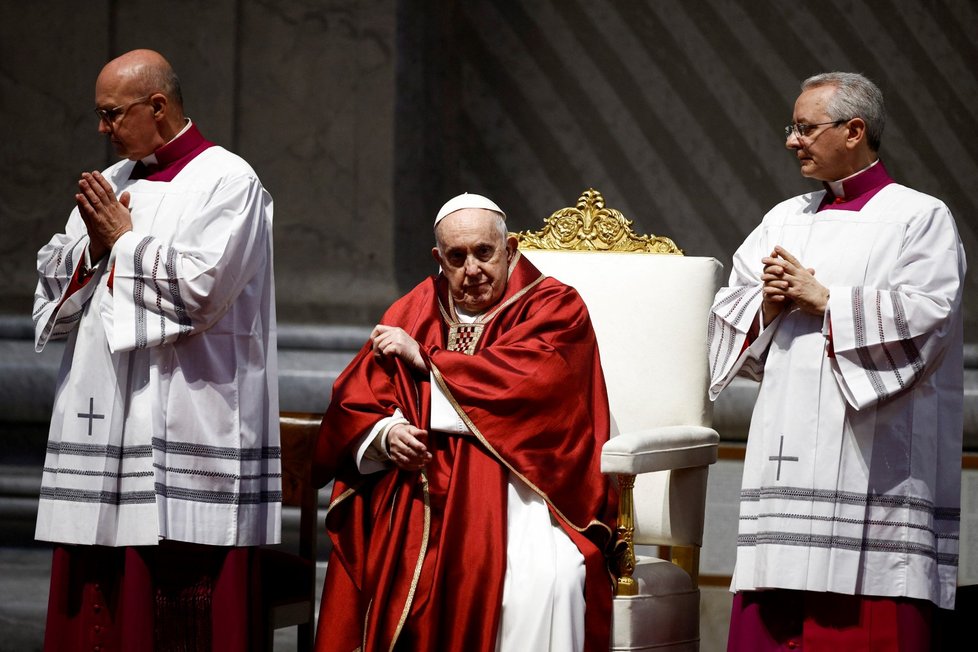 Papež František během velikonočních oslav (7.4.2023)