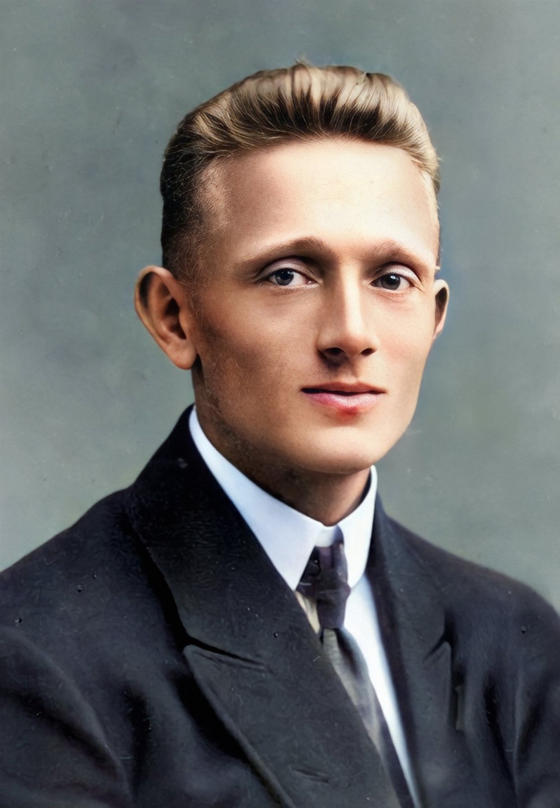František Pecháček v roce 1920, už tehdy byl vzorem mužnosti, síly, odhodlání.