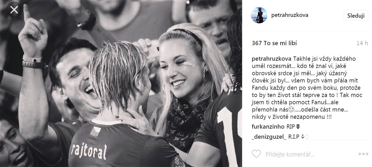 Petra Hrůzková, expartnerka Rajtorala, na Instagram dala dojemnou vzpomínku.