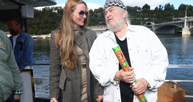František Ringo Čech s partnerkou Janou