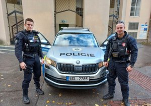 Policisté František Vodička a Rostislav Šimek