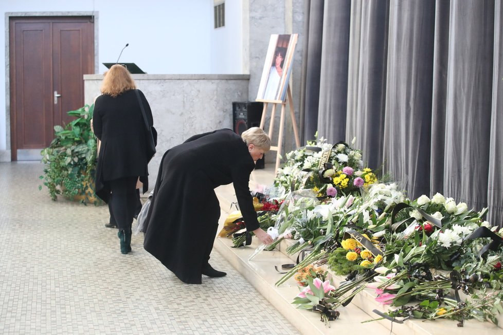 Pohřeb módní guru Blesku Františky Čížkové (†67) v pražských Strašnicích