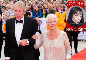 Prvoligová ozdoba Karlovarského festivalu, první dáma  divadelní i filmové scény Judi Dench dorazila v tradiční bílé