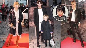 Františka Čížková se svou vnučkou Žofkou byly nečekanými hosty módní přehlídky v DOXu